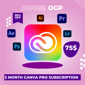 3 Months Adobe Creative Cloud Subscription