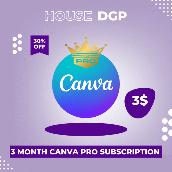 3 Months Canva Pro Subscription