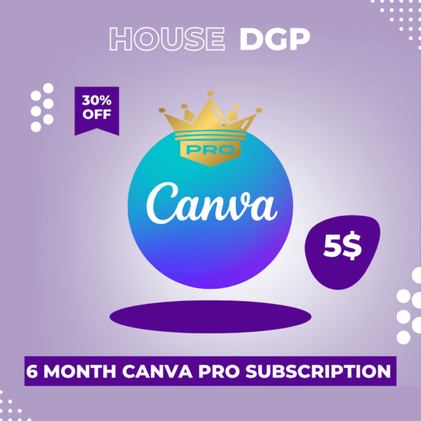 6 Months Canva Pro Subscription