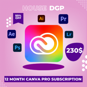 12 Months Adobe Creative Cloud Subscription