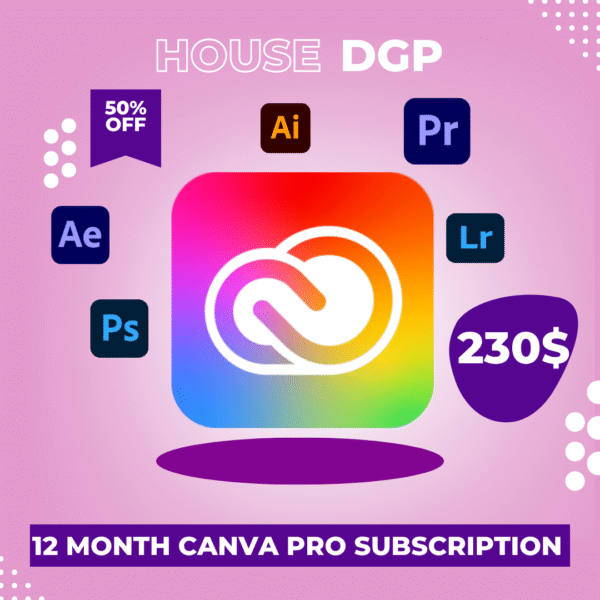 12 Months Adobe Creative Cloud Subscription