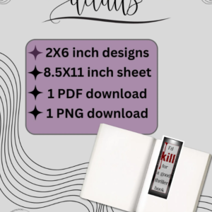Thriller & Psychological Thriller Bookmark | Printable Bookmark