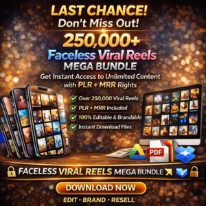 250K+ Viral Faceless Reels Bundle (PLR/MRR) | Instagram, TikTok & YouTube Shorts