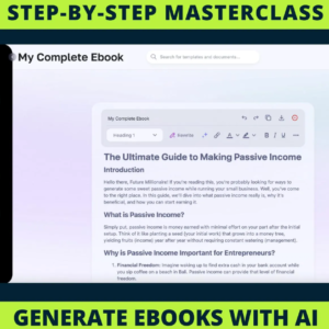 New Generate a Complete eBook with AI | Step-by-Step Masterclass with Videos